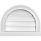 Ekena Millwork Round Top Surface Mount PVC Gable Vent: Functional, w/ 2"W x 2"P Brickmould Sill Frame, 18"W x 14"H GVPRT18X1403SF - alternate 1